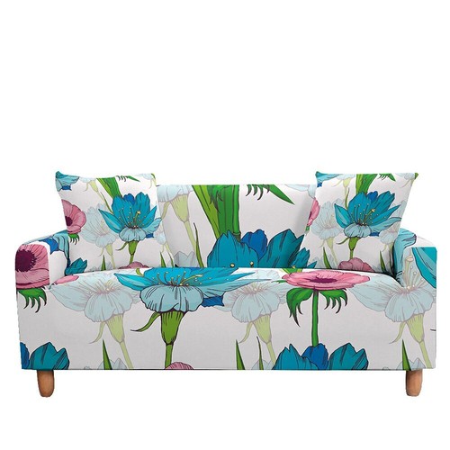 Stretch Sofa Cover 3D Flowers Couch Covers Elastic Slipcovers For Living Room - Foto 19 di 40