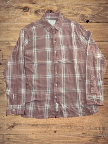 Hollister Men’s Pink Plaid Flannel Size Medium - Picture 1 of 3