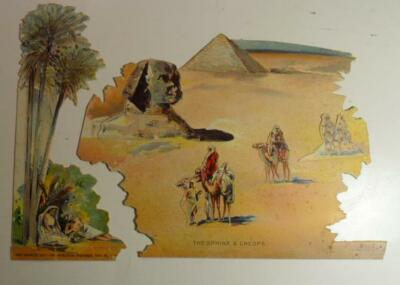 VINTAGE SPHINX CHEOPS PYRAMID PAPER DOLL 1897 BOSTON SUNDAY GLOBE SCARCE
