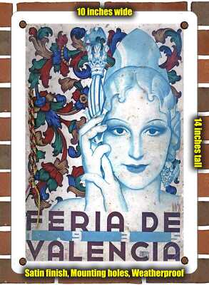 Metal Sign - 1935 Valencia Fair - 10x14 Inches