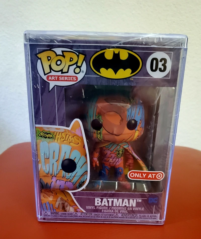 Batman - Orange Artist Series Batman Exclusive DC Funko Figure W Protector - Image 2 of 4