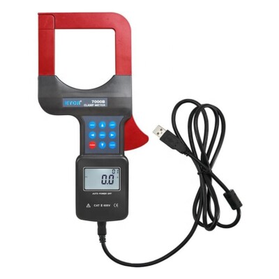 AC Current Measurement Tester Large Caliber Clamp Current Meter 0.0A-2500A USB