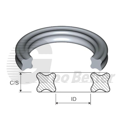 X-ring Seals Ring X Sealing Quad Ring XR ID 1-135mm Material NBR Rubber Perbunan - Picture 3 of 14