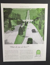 1945 Quaker State Motor Oil WWII Era Vtg Cars Magazine Print Ad