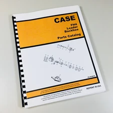 Case Fh4 Loader Backhoe Parts Manual Catalog Assembly Numbers Exploded Views