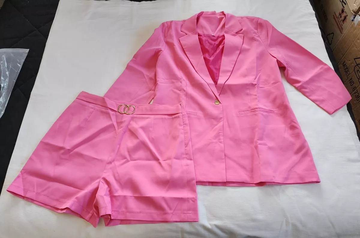 Shein hotsell pink blazer