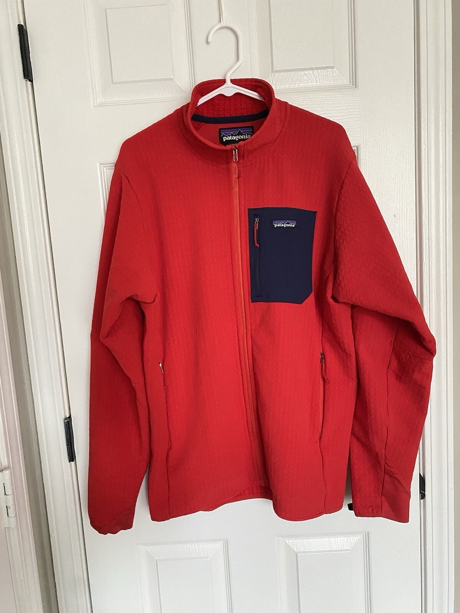 Patagonia R2 Techface Fleece Red Jacket Mens Size Large Regulator