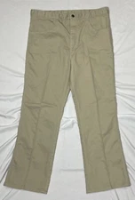 SHEPLERS Jeans Mens Sz. 38x30 Beige Bootcut Cotton Blend USA Made Vtg. Western