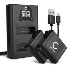 2x AHDBT-401 335-06532-000 Battery + Dual Charger Set for GoPro Hero 4 Plus