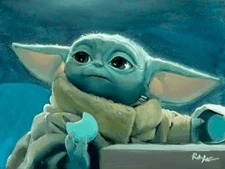 Star Wars Art Cookie Thief 12 x 16 Limited Edition Canvas by Rob Kaz