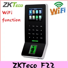 ZKTeco F22 WIFI TCP/IP Biometric Fingerprint Time Attendance Access Door Control