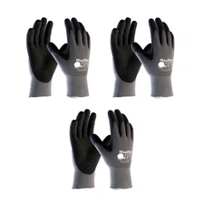 3 Pack MaxiFlex® EnduranceTM 34-844 Nitrile Grip Gloves Sizes XS-XL