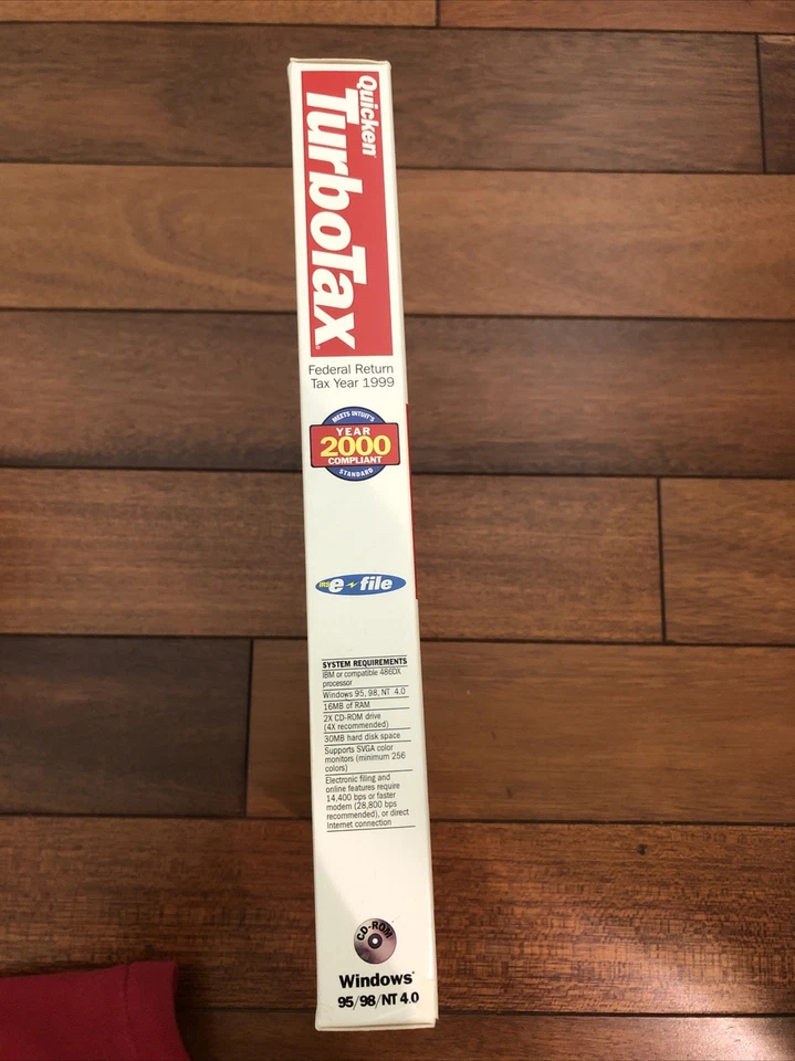 Quicken Turbotax 1999 Turbo tax 99. Original retail box. Genuine. - Image 3 of 4