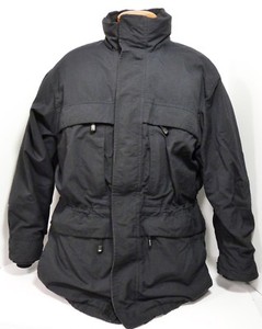 Eddie Bauer WeatherEdge Black Goose Down Winter Jacket NO HOOD Men's Medium VGC | eBay