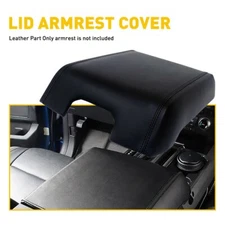 For Ford F150 15-20 1PCS Black Car Armrest Cushion Cover Skin Accessories OXILAM