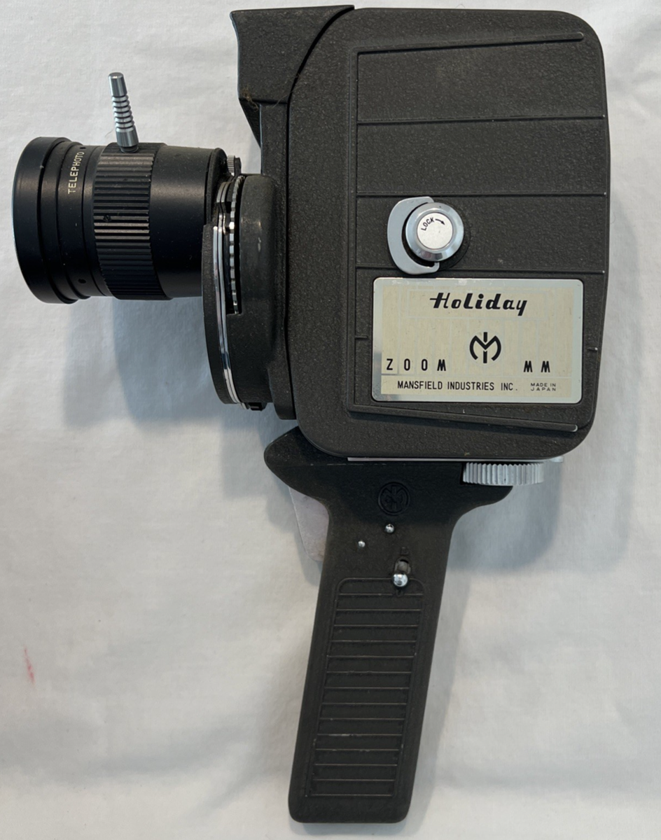 8MM Mansfield Holiday Zoom MM Automatic/Windup Movie Camera 1960s