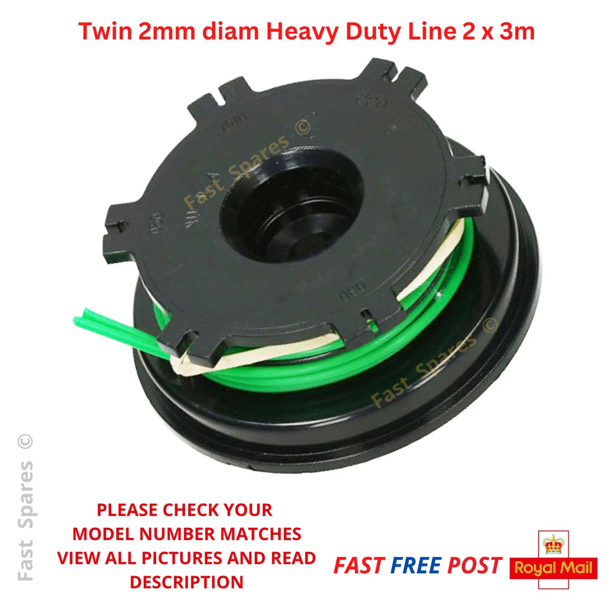 SGT24cc Spool Line for HOMEBASE SOVERIGN Trimmer Strimmer FAST UK POST