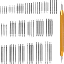 Sliverdew 76 Pcs Watch Band Pin Replacement Kit, 19 Sizes Heavy Duty Stainless S