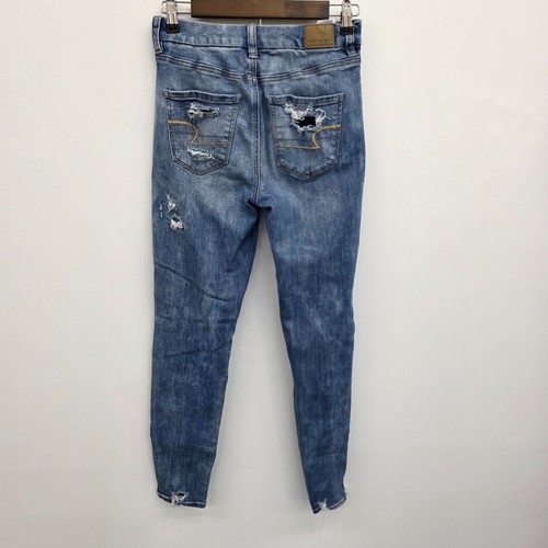 American Eagle Curvy High Rise Jegging Jean Womens Size 2 Distressed Stretch - Picture 2 of 15