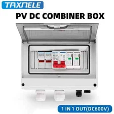 Solar Photovoltaic PV DC Combiner Box Surge Lightning Protection 1 Input 1 Out