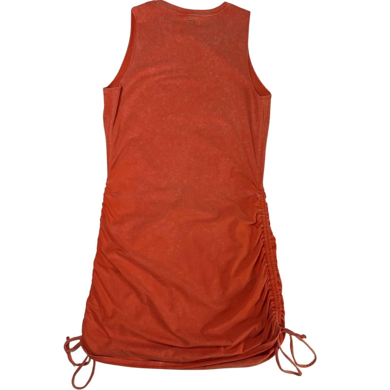 UNDERCOVER Abito tubino Victoria's Secret ROSA arancione increspato laterale piccolo