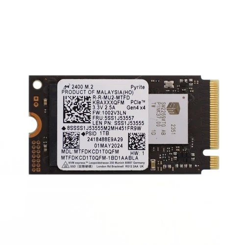 Micron 2400 M.2 1TB Gen4x4 2242 NVMe SSD Festplatte MTFDKCD1T0QFM 1000GB