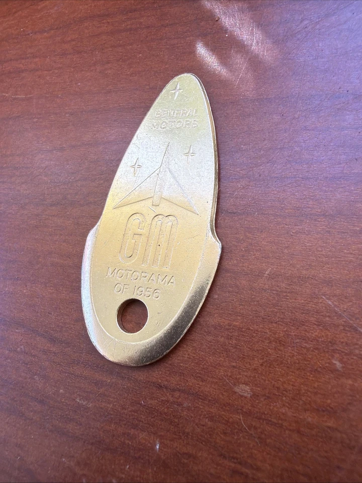 GM General Motors Motorama 1956 Key Chain Fob Chevy Pontiac Cadillac Buick Olds - Image 2 of 4
