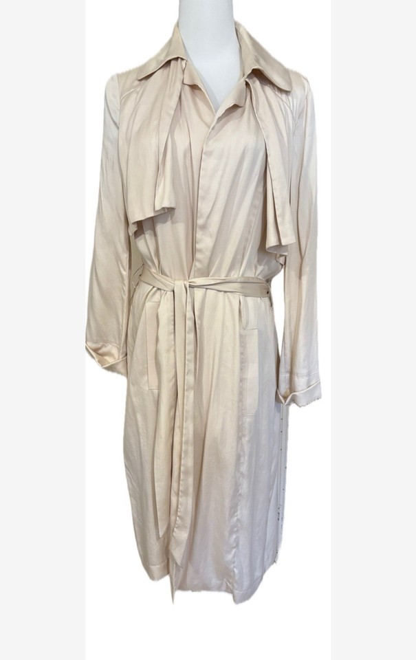 Forever New Trench Coat Size 10 Excellent Used Condition Side Pockets Tie Waist