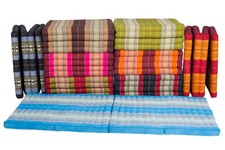 Thaikissen Klappmatte ca 210x80 Kapok Matratze bunte Auflage Matte für Massage
