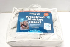 Fairfield Poly-fil weighted Blanket Insert, 12 pounds, 42” x 72” 100% Polyester