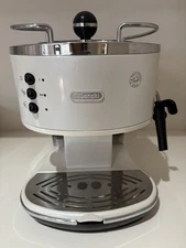 DeLonghi Icona Manual Espresso Machine, White ECO-310W TESTED SEE VIDEO