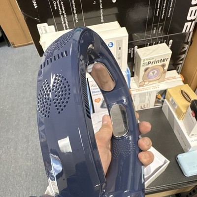ICE ENGINE 06 Wearable Neck Fan Blue Fast Cooling Digital Display