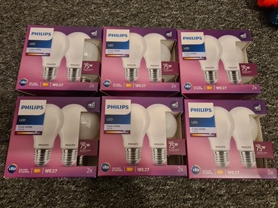 12 x Philips LED Premium Classic A60 mattierte Glühbirne [E27 Edison Schraube]