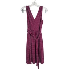 Loft Purple Sleeveless Dress Womens Petite Extra Small 