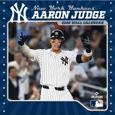 Turner Licensing,  MLB New York Yankees Aaron Judge 2026 Wall Calendar, 12'' X 1