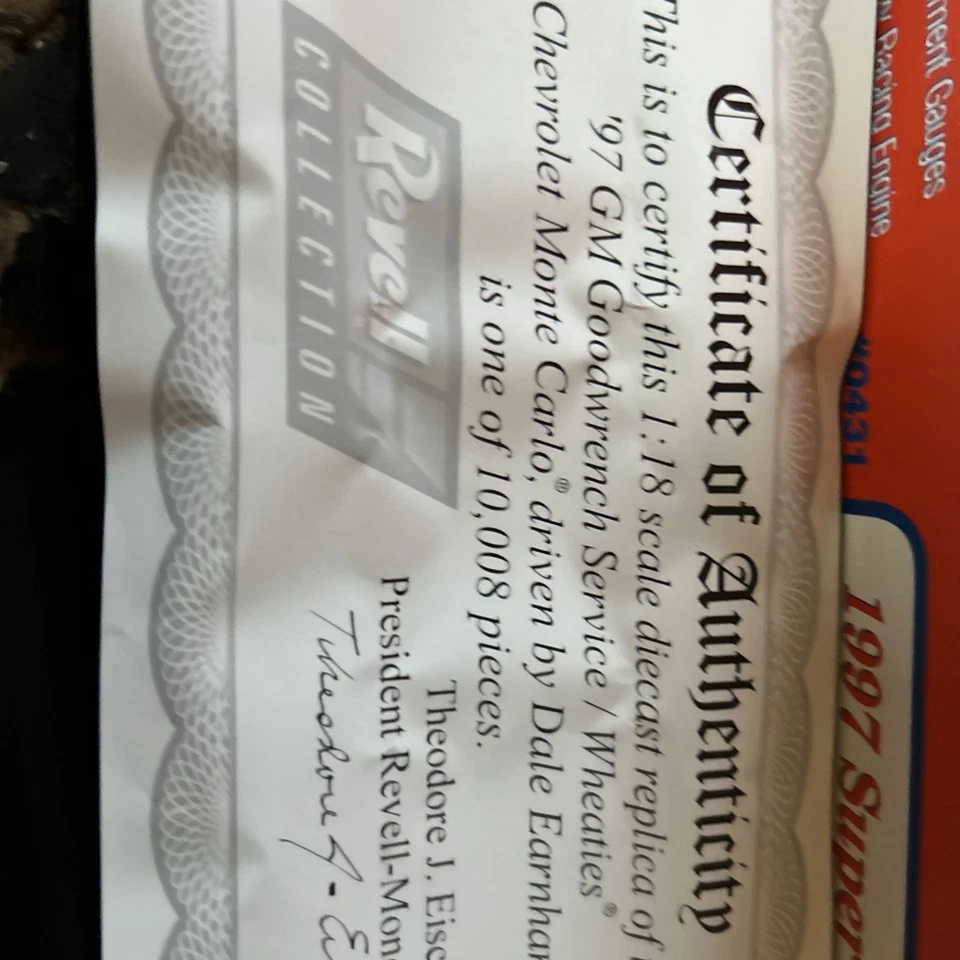 XRARE 1:18 Dale Earnhardt #3 WHEATIES 1997 SUPER SPEEDWAY DESIGN DieCast NASCAR - Image 2 of 4