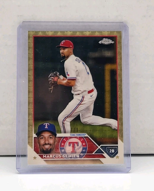 Marcus Semien 1/1 Superfractor 2023 Topps Chrome Baseball Card Texas Rangers 172