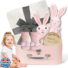 Baby Girl Gifts Newborn Gift Set, Baby Girl Newborn Essentials Gift Basket, M