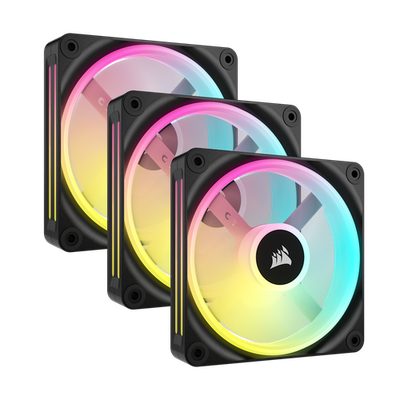 Corsair iCUE LINK QX120 RGB 120mm PWM Fan Starter Kit Black
