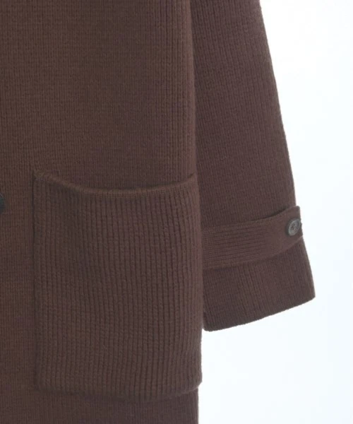 Cappotto donna Maison Margiela S lana marrone con cappuccio