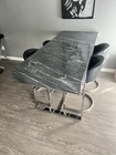 Large Stone Top Dining Table — photo 1