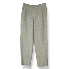 Vintage Larry Levine Slacks Women High Waisted Trousers Woven Office Retro Style