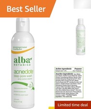6 Oz Acnedote Deep Pore Wash with Salicylic Acid for Clear, Soothing Skin