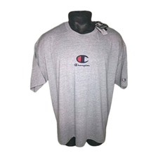 Champion Men's T-Shirt Size Large Gray Short Sleeve Round Neck