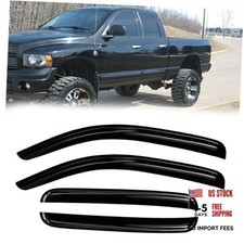 Window Rain Guards Compatible 2006 2007 2008 06-08 Dodge Ram 1500 2500 3500