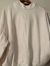 Essentials Cloud Dancer Hoodie Mens Small