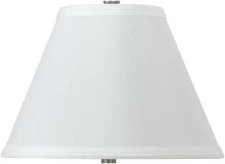 Cal Lighting 12-Pack White Fabric Empire Lamp Shades, Easy Install, Lightweight,