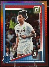 Te-Hina Paopao 2025 Panini Donruss WNBA Rated Rookie #91 Holo Red /299 -Dream RC