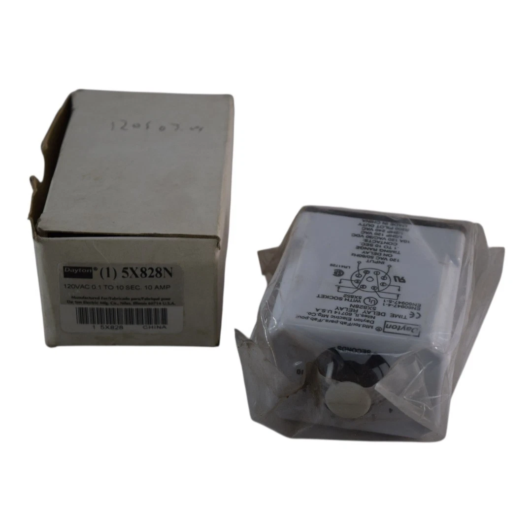 Relè Temporizzatore Voltrex AOT 10A 120V .2-60 Sec TDQ1060A1 (Nuovo Vecchio Stock)
