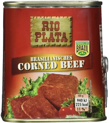 Rio Plata Corned Beef - Brasilianische Delikatessen - 340 Gramm